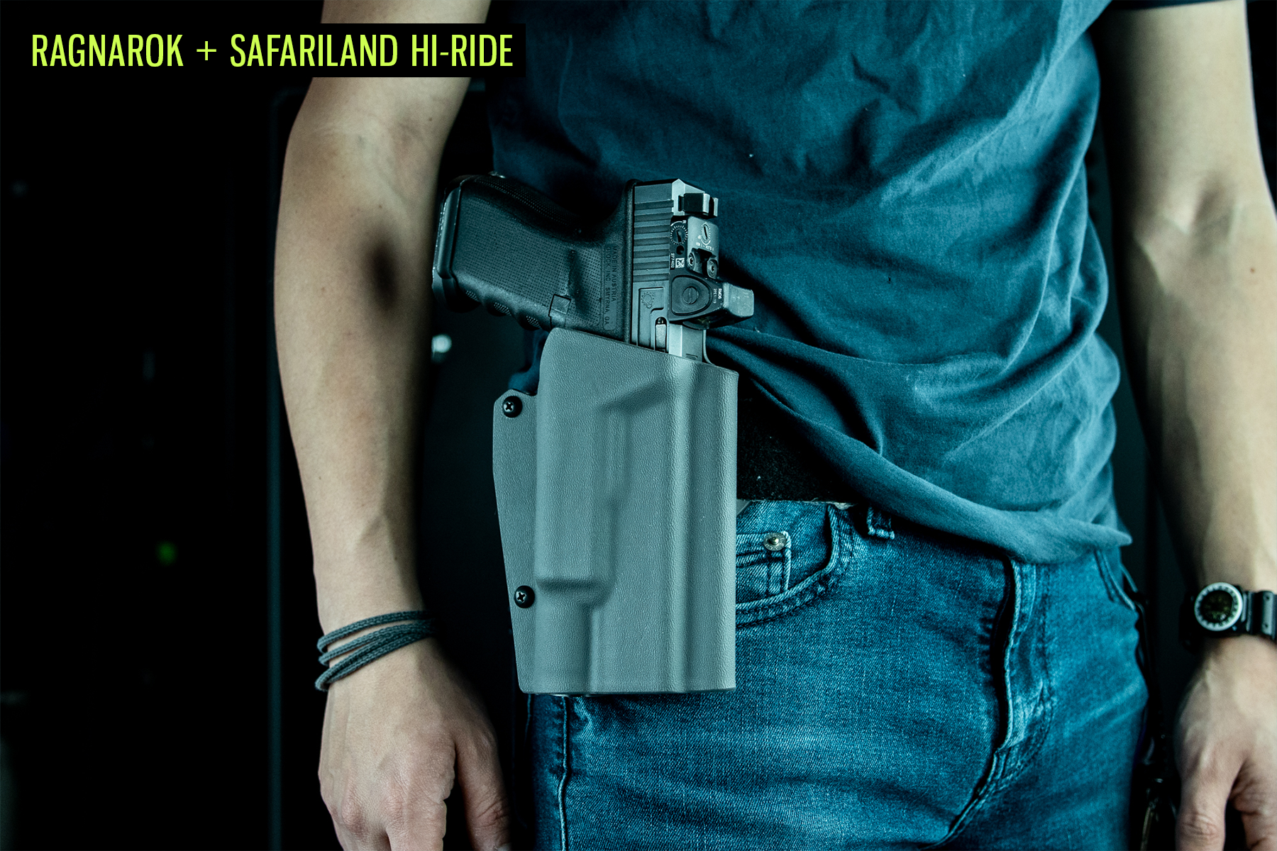 T.REX ARMS - Light Compatible Ragnarok holster + Mid Ride UBL + QLS  Fork/Plate + Thigh Strap - #trexarms #trexarmskydex #highstandards  #ragnarok #holster #tourniquet #medical